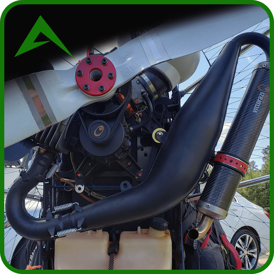 Vortexaero Exhaust Pipe & Flange - replacement for Vittorazi Moster 185