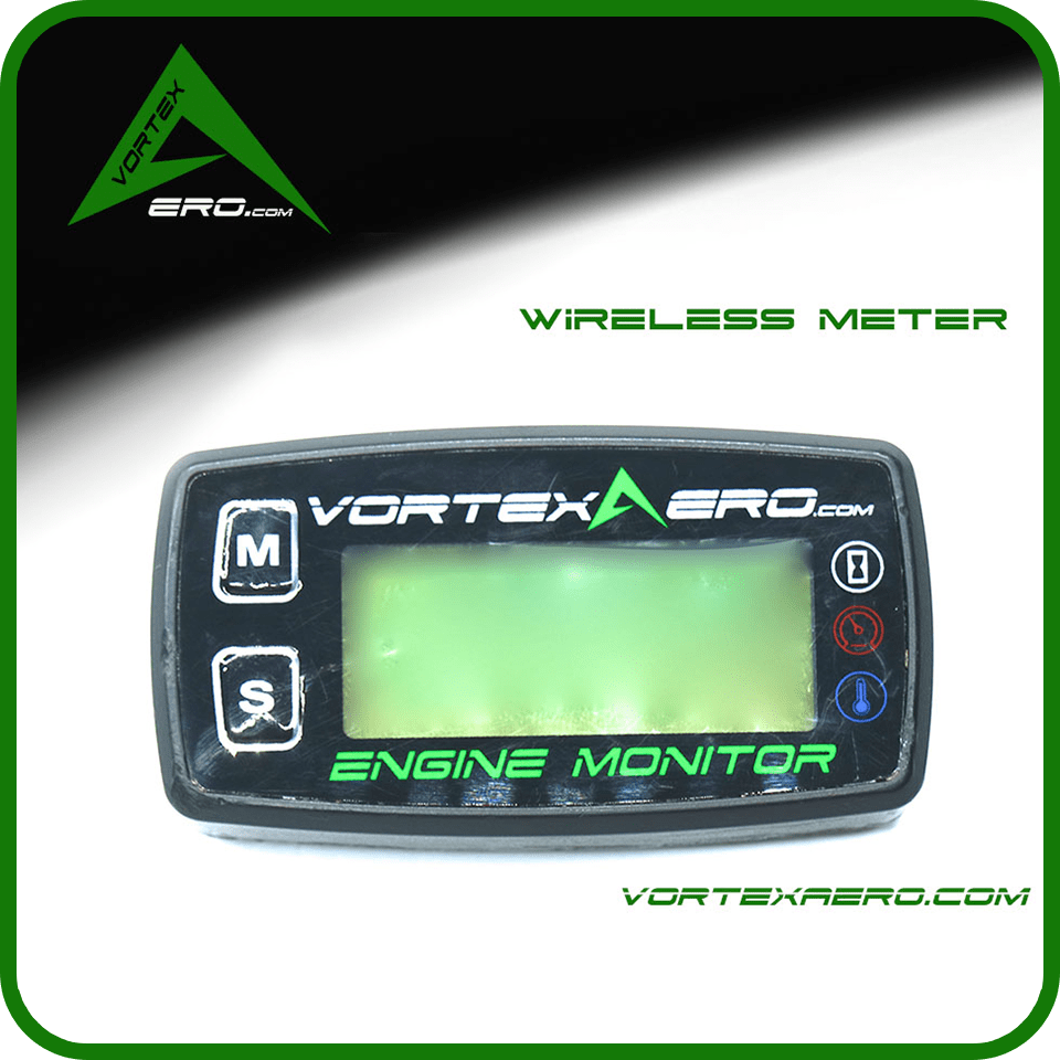 Vortexaero Wireless Engine Monitor, CHT/RPM/HOUR-For XC throttle ONLY