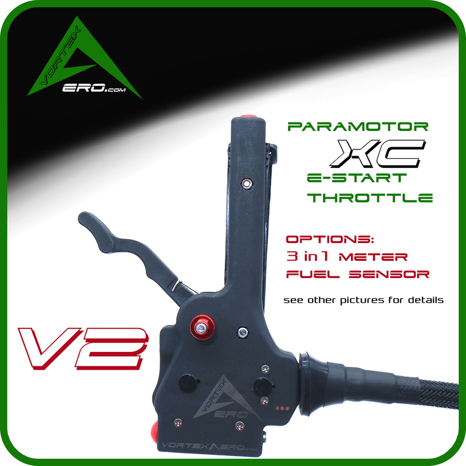 PPG Paramotor Throttle with 3 in 1 TTO style meter – Vortexaero